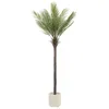 Image de ML-Design Palmier artificiel 210cm Plante artificielle grande Fake Plant Deko Arbre en plastique en pot pour lintérieur/extérieur
