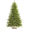 Image de FAIRYTREES Sapin de Noël Artificiel 220 cm BAVIÈRE Premium Éléments moulés par Injection avec Support en Bois Fabriqué en UE