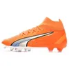 Image de Chaussures de football de football Puma Ultra Pro FG/AG - ultra orange/white/blue glimmer - 39