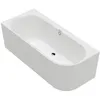 Image de Baignoire murale semi-îlot dangle VILLEROY & BOCH Oberon 2.1 blanc mat version gauche