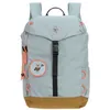 Image de Lässig Sac à dos de randonnée bleu clair jaune moutarde pour fille et garçon - Nature Big Outdoor Backpack Light Blue 235155