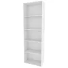 Image de Bibliothèque Bob 60x190cm avec 5 compartiments Blanc Vicco 40278