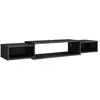 Image de Meuble tv Nordic 139.7x20.3cm avec des étagères ouvertes Béton noir Vicco 49522