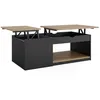 Image de Table basse Avela 55x54cm Noir Sonoma Vicco