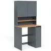 Image de Armoire machine à laver Viktor 93.6x88.2cm 2 pièces avec étagère Anthracite/Chêne de force doré Vicco 56188