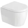 Image de Pack cuvette WC suspendu compact sans bride DURAVIT ME by Starck avec abattant frein de chute