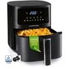 Image de GOURMETmaxx Friteuse à air chaud Digital 45 l 1500 W noire avec écran couleur à lavant