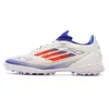 Image de Chaussures de Foot Blanc/Bleu Adidas F50 League TF J