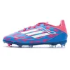Image de Chaussures de football Bleu/Roses Garçon Adidas F50 League Fg/mg
