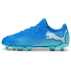 Image de Puma Future 7 Play Fg/Ag Jr Chaussures de football pour Garcon Bleu 107949-01