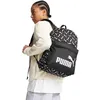 Image de PUMA Sac à dos noir blanc pour femme et homme - Phase AOP Backpack Puma Black-Puma Logo-AOP 296822