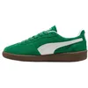 Image de Basket Basse Cuir Puma Palermo - Arch Vert Puma blanc
