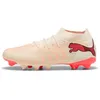 Image de Chaussures de football Puma Future 9 Match FG/AG - sugared almond/puma white/ultra red/puma black