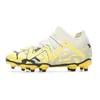 Image de Chaussures de foot Gris/Jaune Enfant Puma Future Match FG