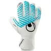 Image de Gants de gardien Uhlsport FM Cybertec Supersoft HN - blanc/cyber bleu/noir