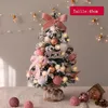 Image de Mini Sapin de Noël - Rose - 45cm - Artificiel - Bureau - Décoration de Fête