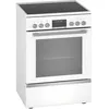 Image de Cuisiniere électrique avec table vitrocéramique - Bosch Serie 6 - HKS79R220 - 4 feux et 1 four - 10150 W - H 85 x L 60 x P 60 cm