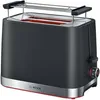 Image de Grille-pain 2 tranches BOSCH TAT4M223 - Puissance 950 W - Grille et plateau miettes - Noir/Inox