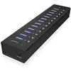 Image de Concentrateur USB 3.0 - IBICO - 13 Ports - Compatible MacOS Linux Windows - Noir - Compact