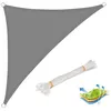 Image de Voile dombrage triangulaire en HDPE - WOLTU - 3.6x3.6x5.1m - Gris - Protection UV
