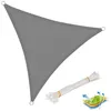 Image de Voile dombrage triangulaire WOLTU en HDPE 4x4x4m Gris - Protection UV pour jardin ou camping