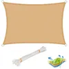 Image de Voile dombrage rectangulaire WOLTU en HDPE avec protection UV pour jardin terrasse ou camping 3x4m Sable