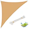 Image de Voile dombrage triangulaire WOLTU en HDPE protection UV pour jardin ou camping 5x7x7m Sable
