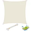 Image de WOLTU Voile d’ombrage carré en polyester protection contre le soleil avec protection UV pour jardin ou camping3x3 m Crème