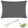 Image de WOLTU Voile d’ombrage rectangulaire en polyester protection contre le soleil avec protection UV pour jardin ou camping4x5 m Gris