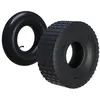 Image de Pneu pour tracteur à pelouse 15x6.00-6 4pr avec chambre à air et valve coudée tondeuse à gazon