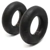 Image de Wiltec Lot de 2x Chambre à air 13x5.00-6 pour pneu de tracteur à pelouse   305 x 305 x 110 mm   Valve coudée TR87   capacité de char