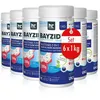 Image de Höfer Chemie 6 x 1 kg BAYZID® Galets de Chlore pour Piscine (200g) - Chlore Multifonction 5 en 1 : Désinfection pH Régulé
