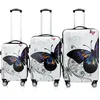 Image de MONZANA® Lot de 3 Valises de Voyage Butterfly Valise Rigide Trolley Valise ABS revêtement PC avec Cadenas à Combinaison