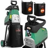 Image de GARDEBRUK® Broyeur végétaux et Branches 3100 W Silencieux Branches Max. 44mm 2X bac 60L déchiqueteuse Branches broyeur électrique