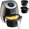 Image de Friteuse sans huile 9en1 Friteuse électrique 36 L 1500W noir Avec écran tactile Livret de recettes