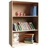 Image de Étagère bibliothèque chêne 115 x 60 x 28 cm Meuble de rangement VELA 3 compartiments pour salon bureau chambre