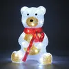 Image de Figurine Lumineuse Nounours Assis Décoration LED Blanc Froid de Noël en Acrylique Déco Intérieure & Extérieure Câble 5 m