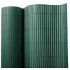 Image de Canisse PVC Brise Vue Paravent de Jardin Piscines Palissade en PVC Résistant aux UV Intempéries Vert 100 x 300 cm