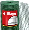 Image de Grillage rouleau soudé 100 cm x 5 m pour volières et enclos petits animaux Vert Maille : 13 mm