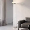 Image de Lampadaire à éclairage indirect ampoules LED - Lindby - lampadaire salon - Verre - albâtre nickel mat