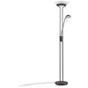 Image de Lampadaire à éclairage indirect ampoules LED - Lindby - lampadaire salon - - rouille albâtre