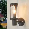 Image de Lindby Applique extérieure Djori (Moderne) en Gris Inox (1 lampeà E27) pour mur extérieur/façade de maison terrasse und balcon