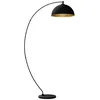 Image de Lampadaire - Lindby - lampadaire arqué salon - - noir doré