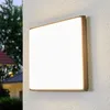 Image de Plafonnier LED extérieur carré Amra - LAMPENWELT.COM - Blanc - Aluminium - Technologie LED