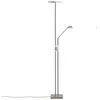 Image de Lampadaire à éclairage indirect ampoules LED - Lindby - lampadaire salon - - 23 x 23 x 180 cm - nickel satiné