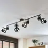 Image de Lindby plafonnier à intensité variable pour salon et salle à manger Tilen en métal noir 9624402