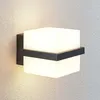 Image de Lindby applique extérieure LED résistant à leau de mer Auron blanc 9630079