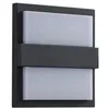 Image de LED Applique Exterieur Gylfi (Moderne) en Noir Aluminium (à 48 lampes) Murale Luminaire Lampe Jardin Eclairage d'exterieur