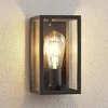 Image de Lindby Applique Exterieur Filimon à intensité variable (Moderne) en Noir Aluminium (1 lampeà E27) Murale Luminaire Lampe Jardin