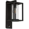 Image de Lucande Applique extérieure Ferda à intensité variable (Moderne) en Noir Aluminium (1 lampeà E27) pour mur extérieur/façade de
